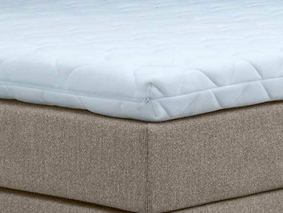 Boxspringbett Cloud Taupe ca. 180x200cm - Taupe/Eichefarben, KONVENTIONELL, Holz/Holzwerkstoff (180/200cm) - Premium Living
