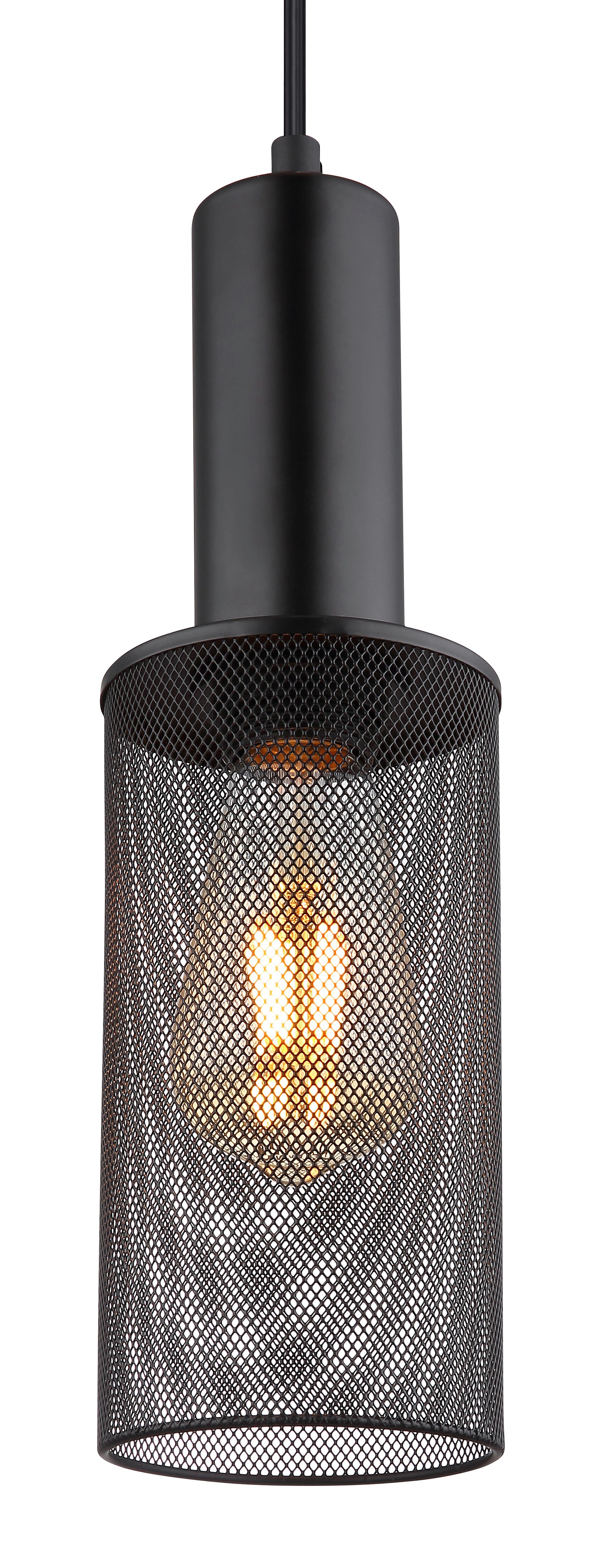 LAMPA WISZĄCA JEDD - czarny, tworzywo sztuczne/metal (10/120cm) - Globo