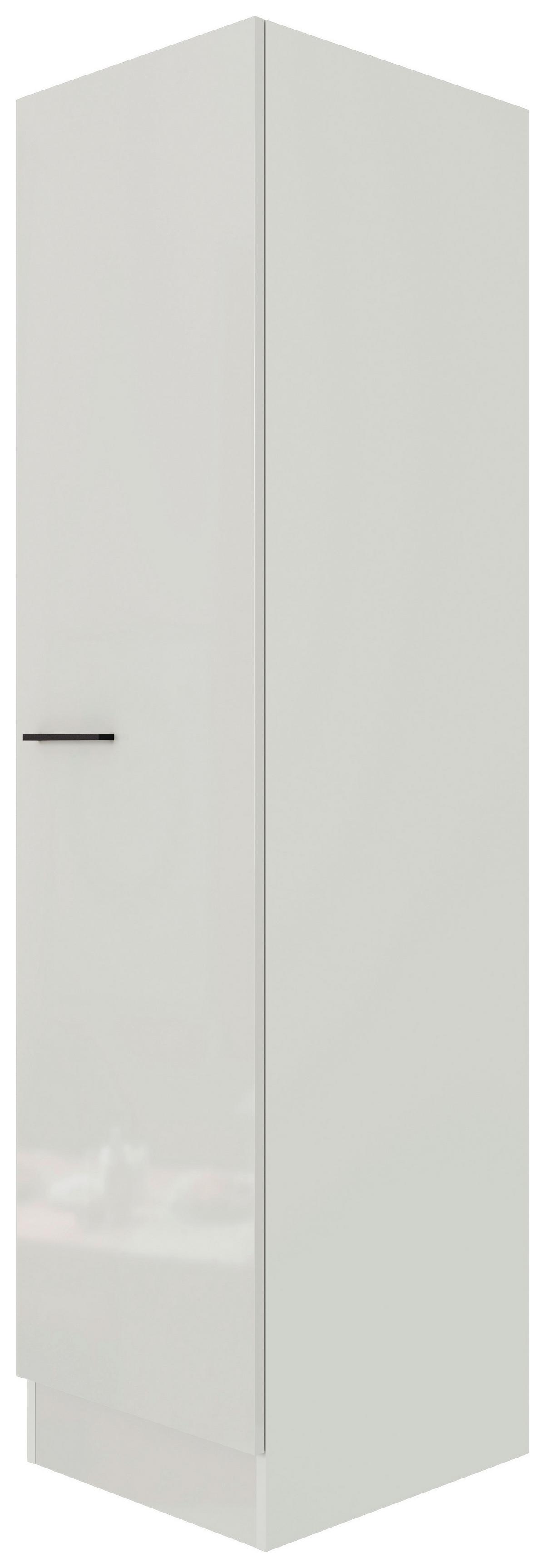 Geschirrschrank in Lichtgrau glänzend. - Hellgrau/Grau, MODERN (50/200/57cm) - FlexWell