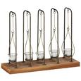 Teelichthalter Braun/Schwarz - Schwarz/Braun, ROMANTIK / LANDHAUS, Glas/Holz (50/38,5/17cm) - Zandiara Teelichthalter Braun/Schwarz - Schwarz/Braun, ROMANTIK / LANDHAUS, Glas/Holz (50/38,5/17cm) - Zandiara