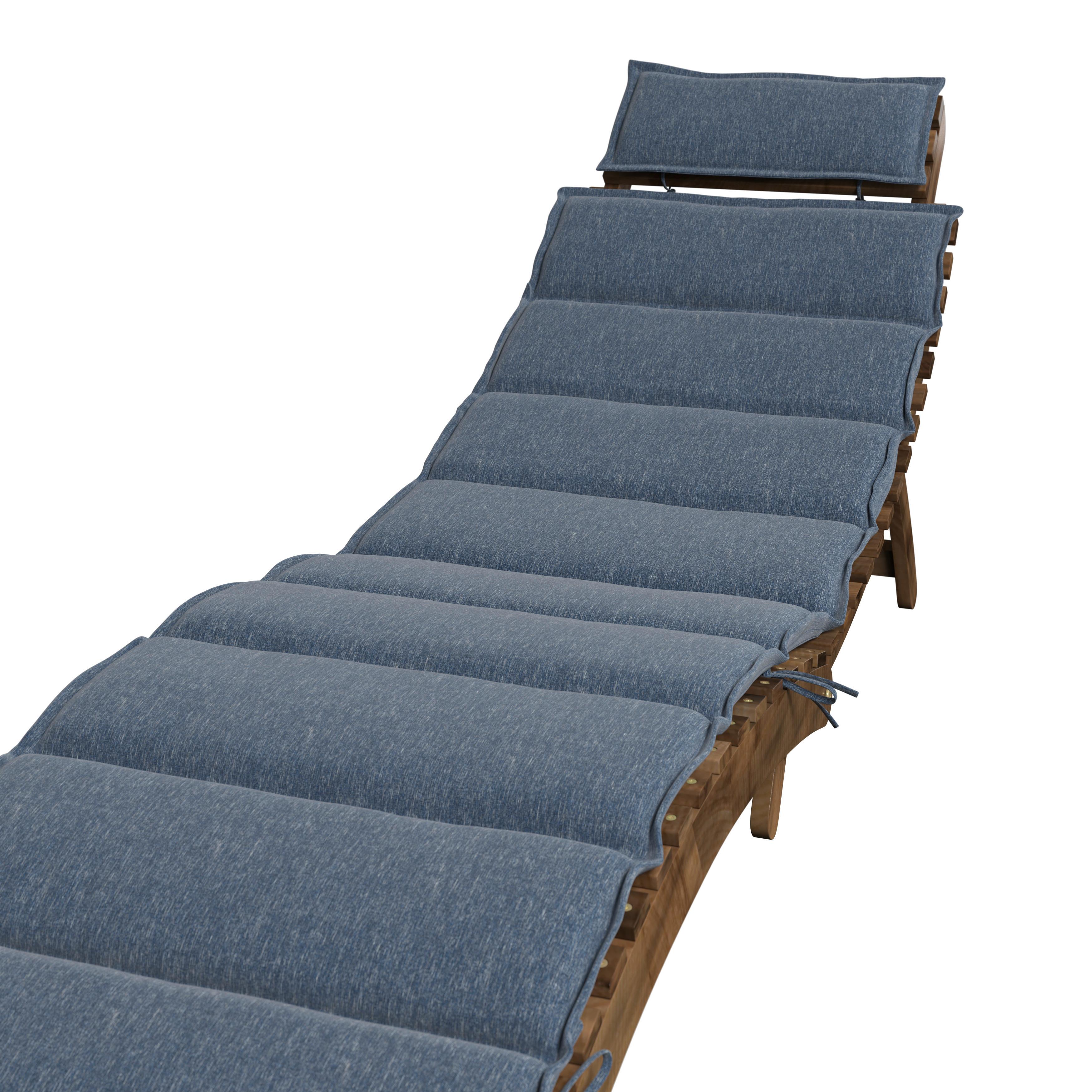 SOLSÄNG NATALIE - grå, Natur, trä/textil (54/18,5/182cm) - Mömax