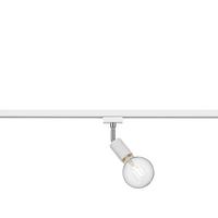 Schienensystem-Strahler Spot Weiß/Chromfarben max. 40 Watt - Chromfarben/Weiß, Design, Textil/Metall (4/13cm) - Trio Leuchten