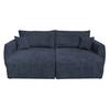 Canapea extensibila BALI - albastru închis/gri, Modern, lemn/textil (245/74-90/104cm) - Luca Bessoni