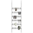 Cipőtároló Schureg - krómszínű/fekete, műanyag/fém (68/218-219cm) - MÖMAX modern living