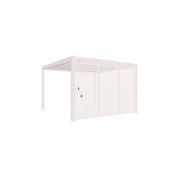 Pavillon-Seitenteil ca. 123x235 cm Aluminium Weiß - Weiß, Basics, Metall (123/235/10cm) - Gardenson