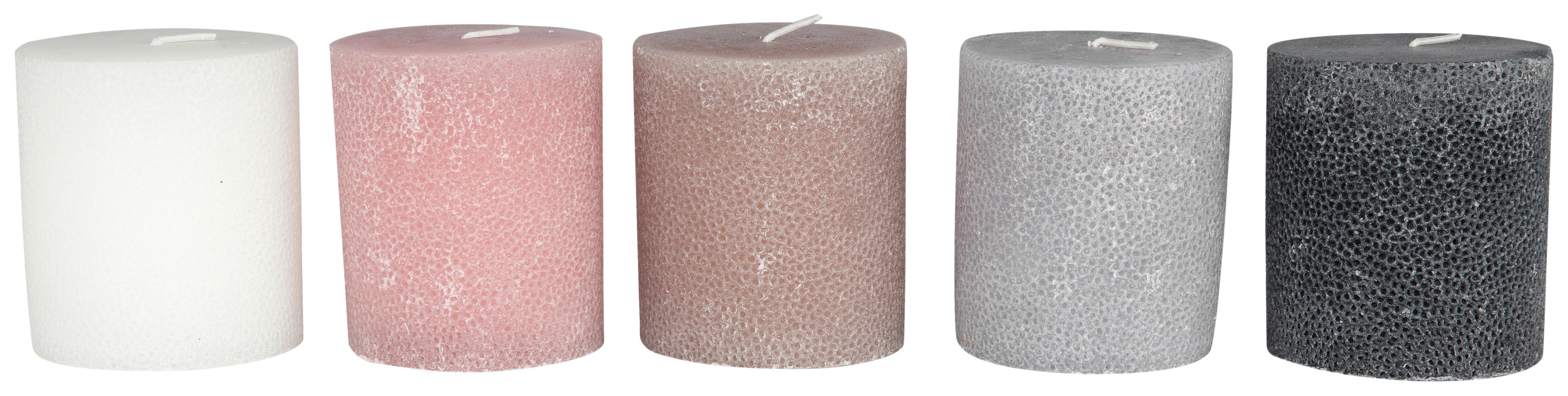 Tömbgyertya Dots - barna/fekete (8/9cm) - Premium Living