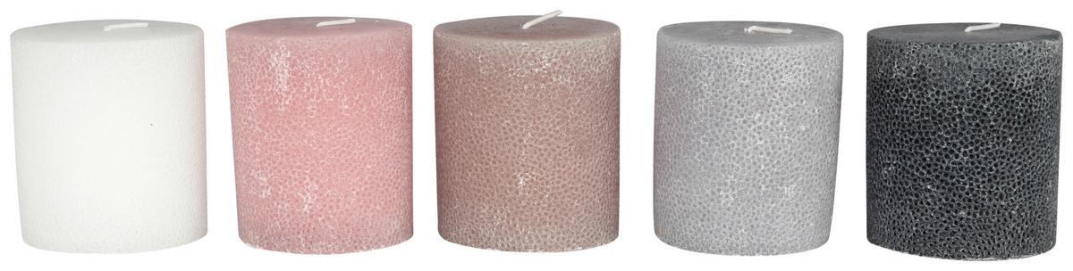 Tömbgyertya Dots - barna/fekete (8/9cm) - Premium Living