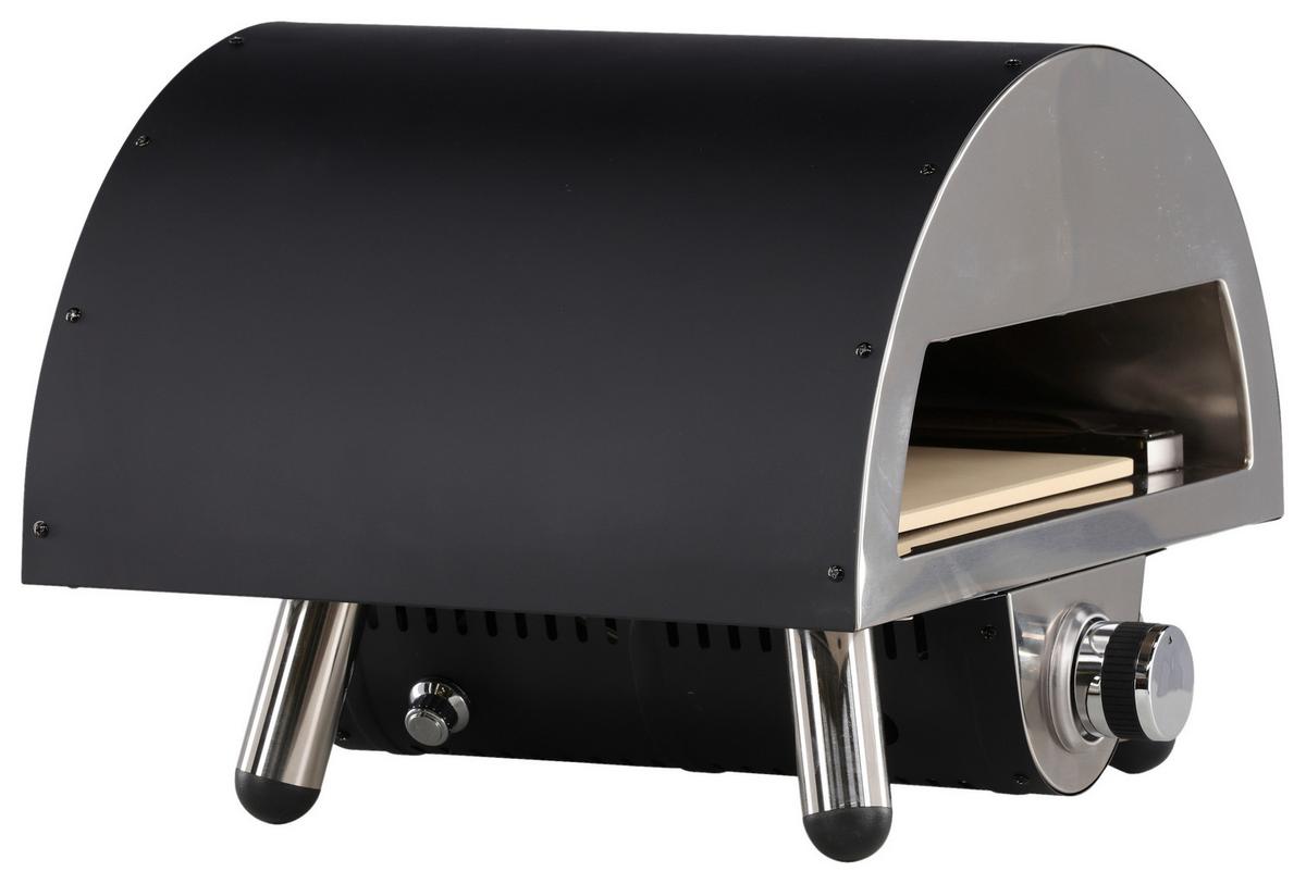 Pizzaofen Sentosa ca. 52x39x49 cm Schwarz - Schwarz, KONVENTIONELL, Metall (52/39/49cm) - Gardenson