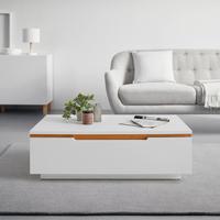 Couchtisch Dallas Weiß - Weiß, MODERN, Holzwerkstoff (110/70/36cm) - Premium Living