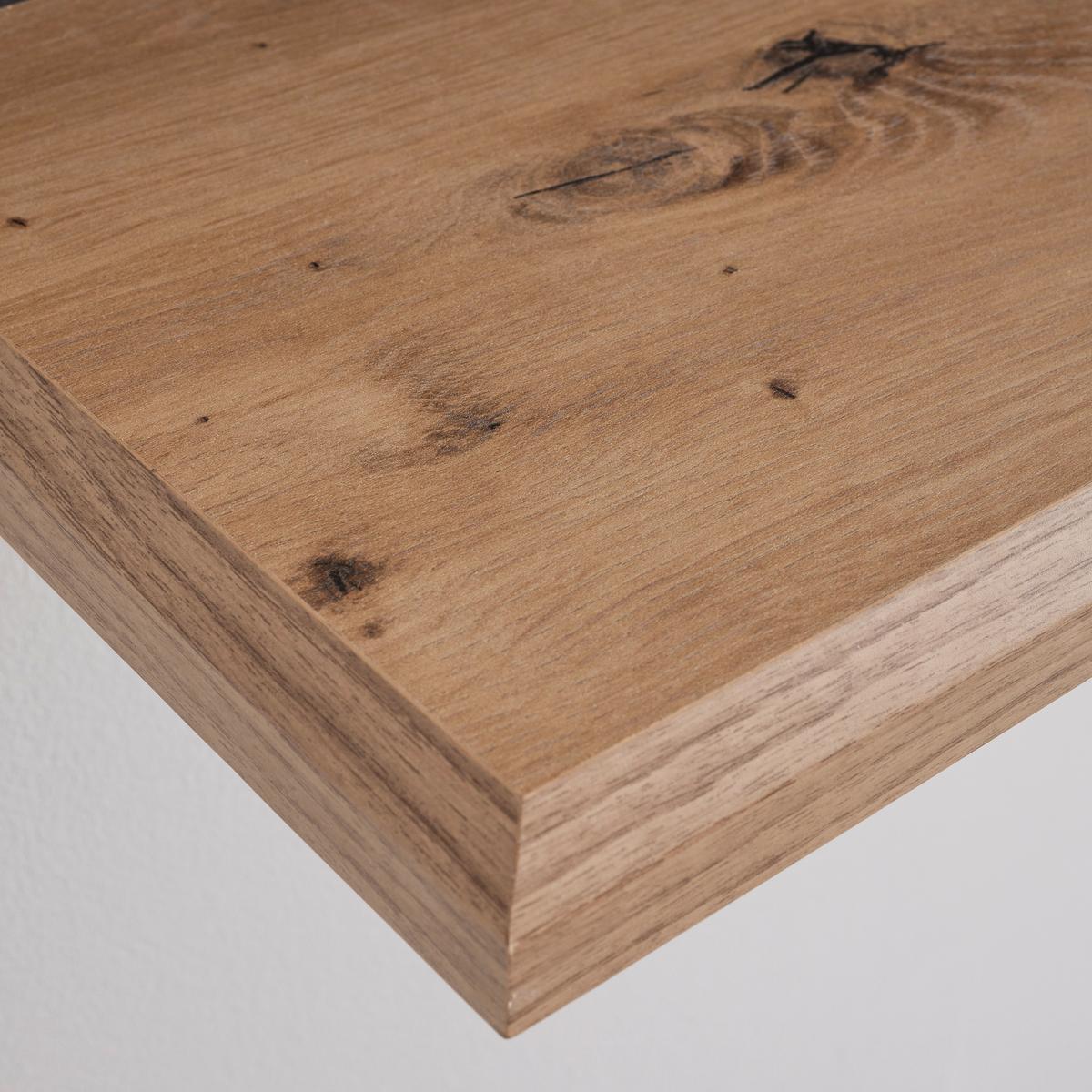 Wandregal "Claudio", dunkelgrau/eiche - Dunkelgrau/Eiche Artisan, Modern, Holz (175/25/24cm) - Bessagi Home