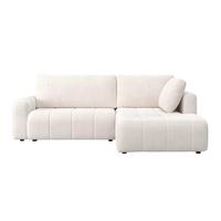 Canapea modulara GIA - alb/gri, Modern, lemn/textil (261/94/197cm) - Bessagi Home