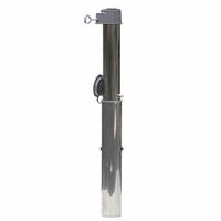 Bodenhülse Aluminium - Silberfarben, Basics, Metall (53cm) - Gardenson