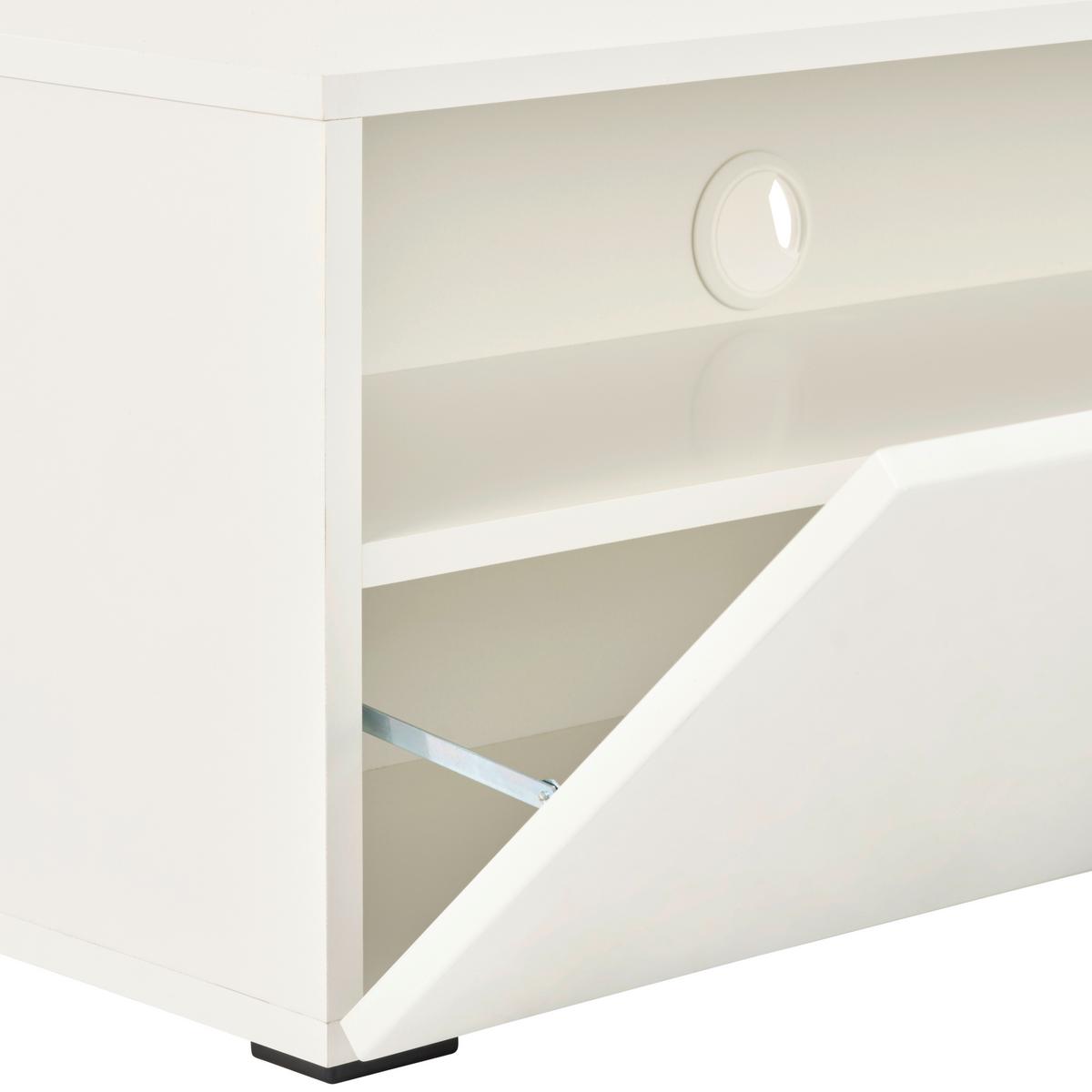 Tv Komoda Otis - bijela visoki sjaj, Moderno, drvni materijal/plastika (180/37/31,6cm) - Modern Living