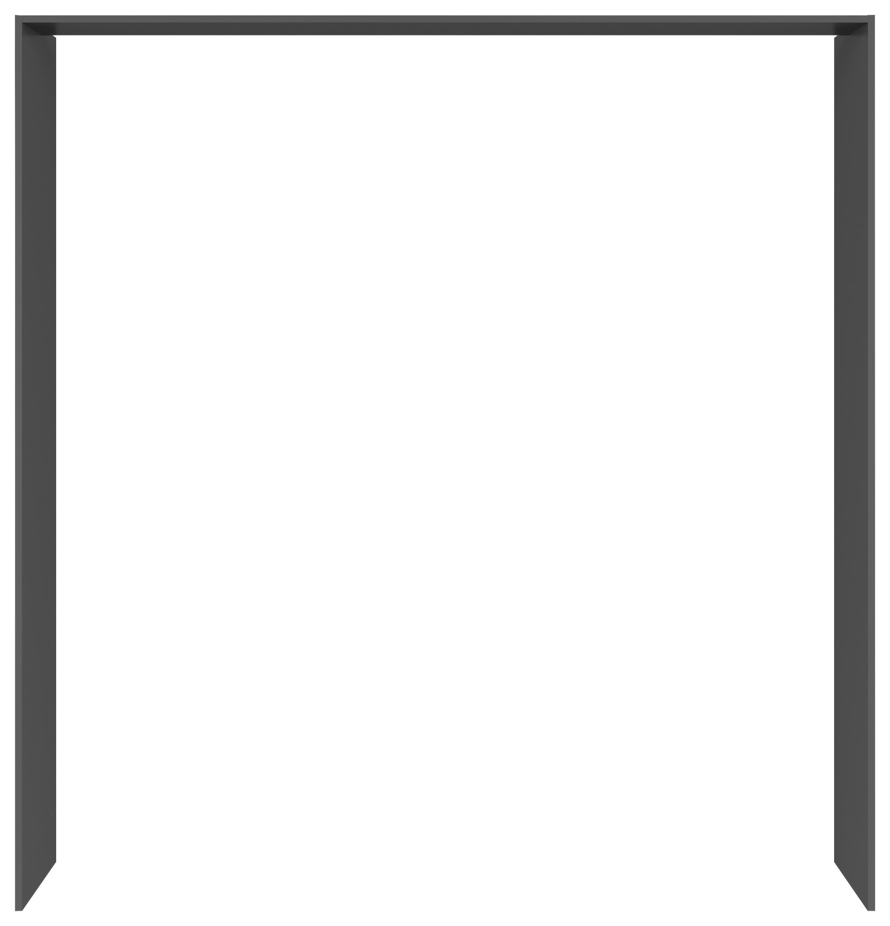 Passepartoutrahmen Paspt Graphitfarben - Graphitfarben, Basics, Holzwerkstoff (213,7/222,7/58,5cm) - Visiona