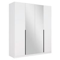 Ormar S Klasičnim Vratima Skyla - bijela/siva, Moderno, drvni materijal/metal (181/210/54cm) - Modern Living