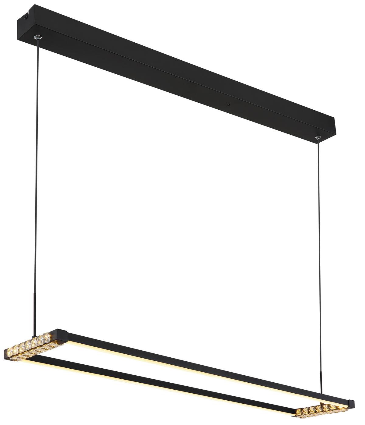LED-HÄNGELEUCHTE 67164H - Klar/Weiss, Design, Kunststoff/Metall (102,5/20,6/150cm) - Globo