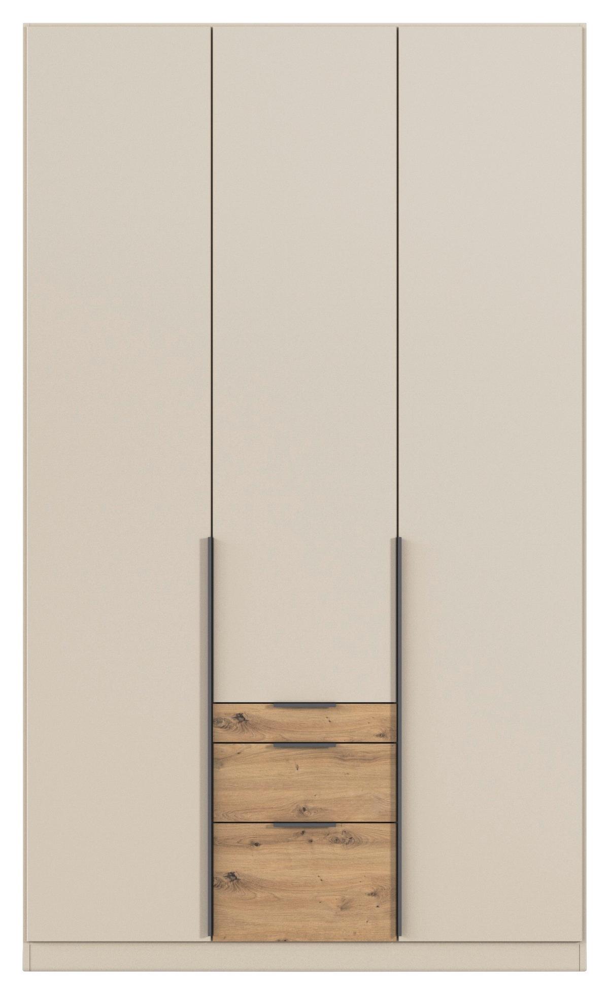 DULAP USI ROTATIVE ALABAMA - culoare lemn stejar/stejar Artisan, Trend, material pe bază de lemn (136/229/54cm) - Modern Living