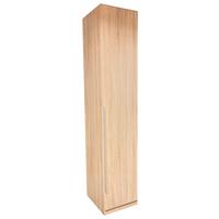 Ruhásszekrény 1 Ajtós Alabama - Sonoma tölgy/alumíniumszínű, Modern, faalapú anyag (47/229/54cm)