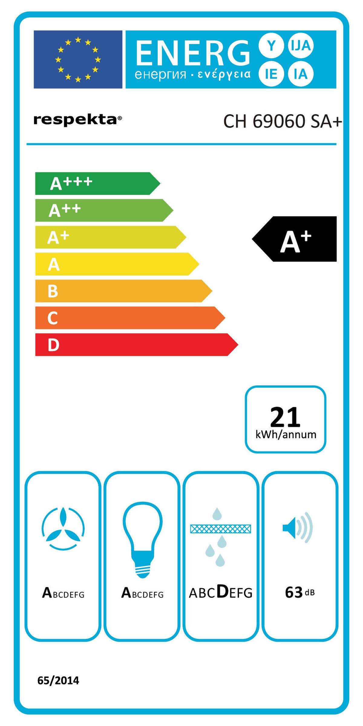 Kuhinjska Napa Solea, 60cm - črna, Trend, kovina/steklo (60/76,4-114,4/38,2cm) - Respekta