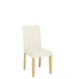 Stuhl in Creme/Eiche aus Holz - Eichefarben/Creme, KONVENTIONELL, Holz/Textil (45/95/55cm) - BASED