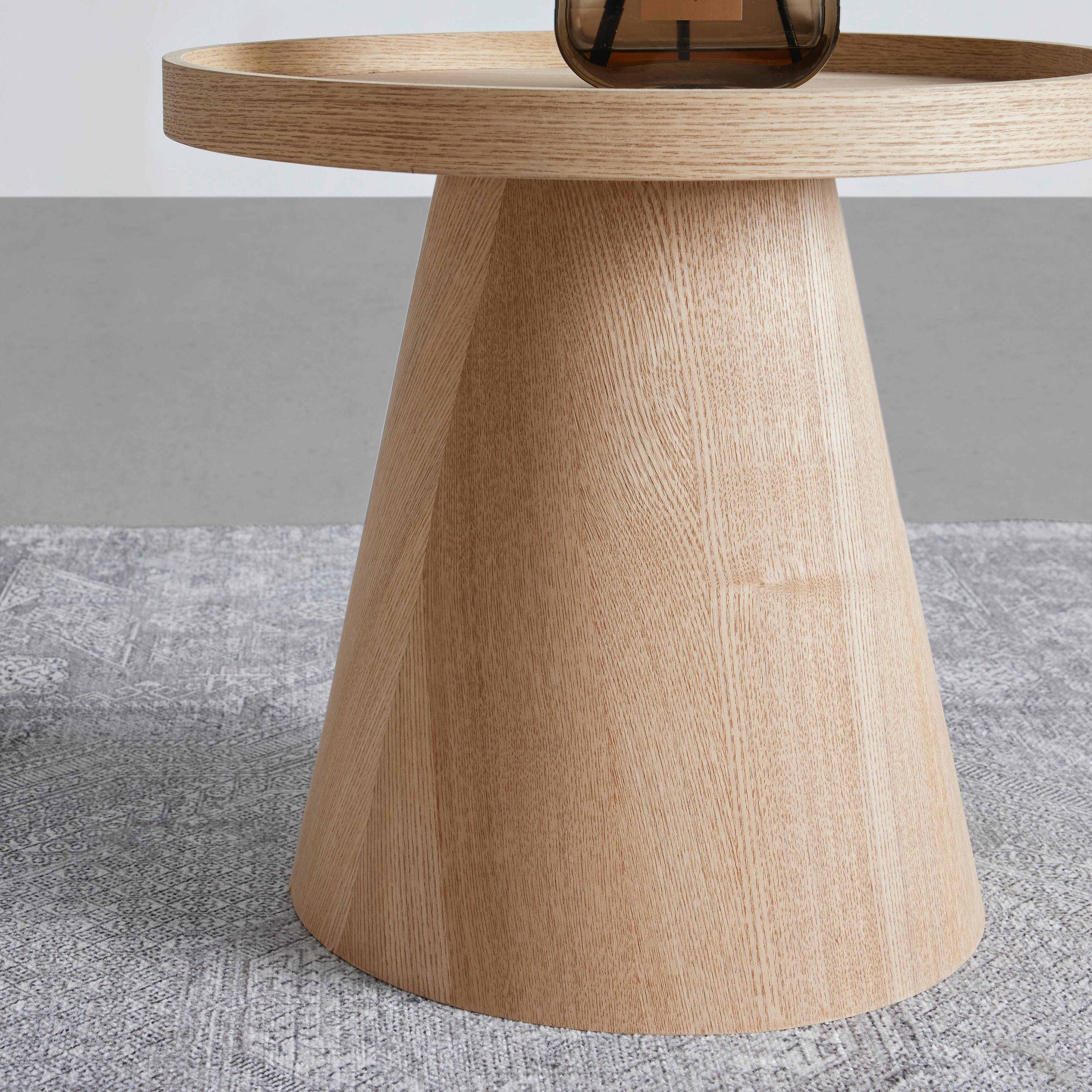 SIDOBORD JENS - naturfärgad, Modern, trämaterial/trä (38/38cm) - Premium Living