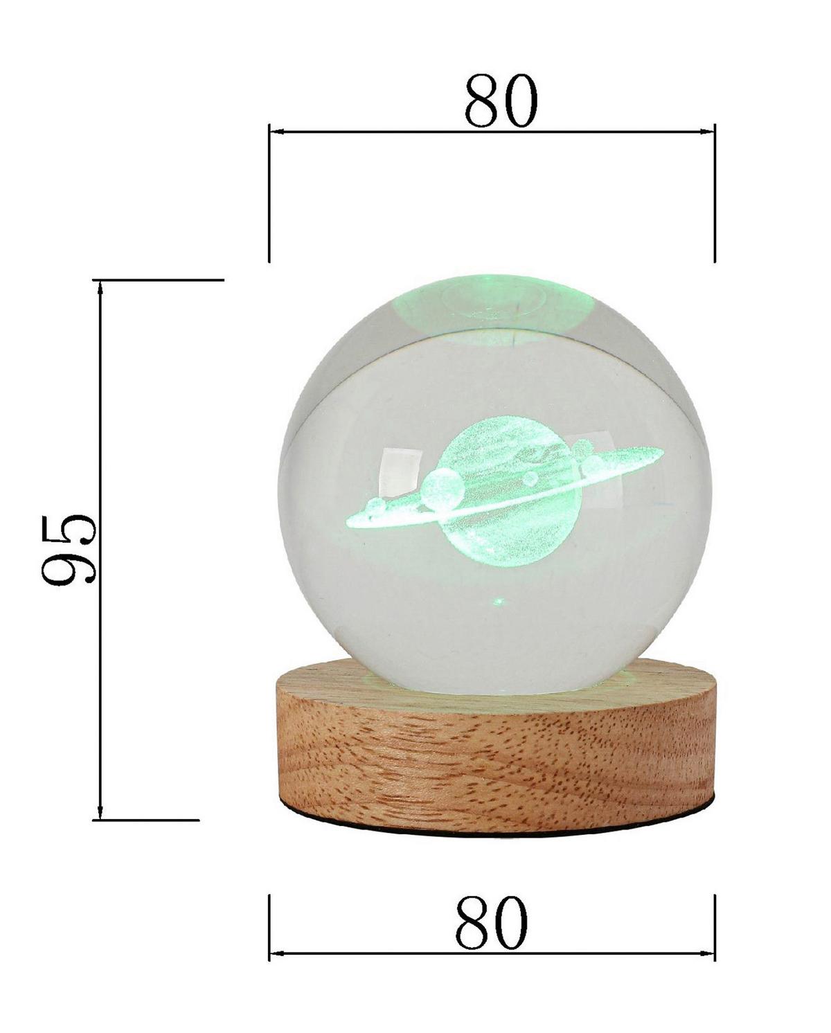 Led Díszlámpa Moni - natúr színű/áttetsző, Romantik / Landhaus, műanyag/faalapú anyag (8/9,5cm) - Mömax