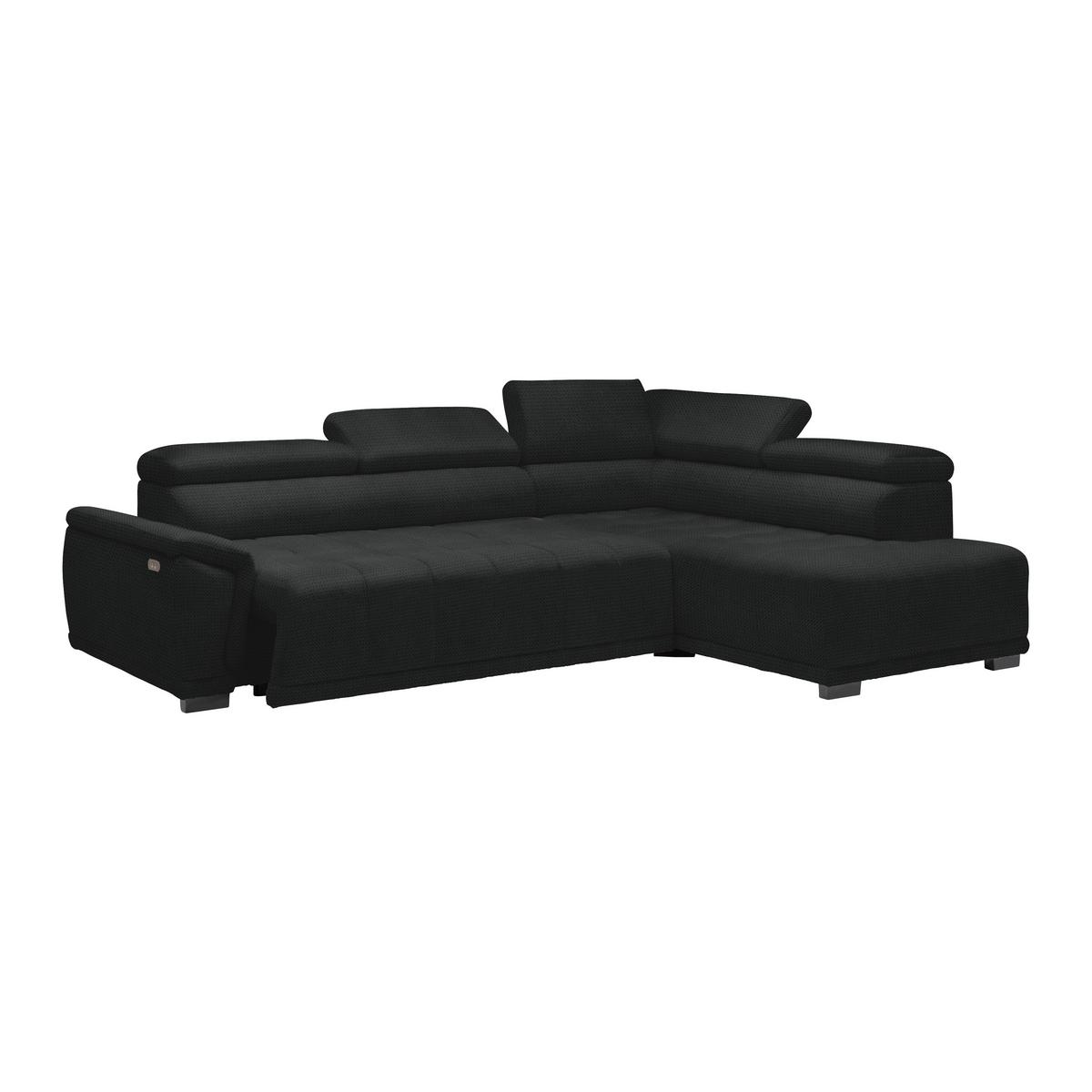 Kutna Garnitura Gremio - crna/antracit, Moderno, tekstil/plastika (283/206cm) - Modern Living