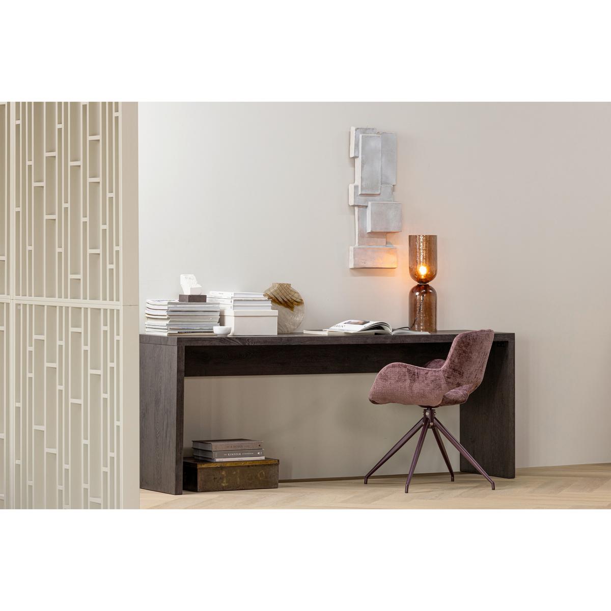Armlehnstuhl-Set Eliva Lila B: 58cm - Lila/Schwarz, MODERN, Textil/Metall (58/82/58cm) - Livetastic