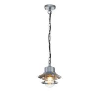 Kültéri Függőlámpa Copenhagen8-Sil - ezüstszínű, Konventionell, üveg/fém (22/37,5cm) - Elstead Lighting