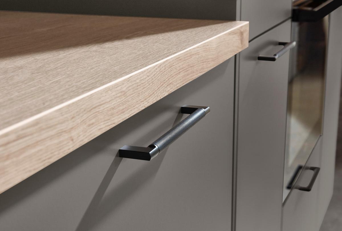 Bucătărie la comandă Laser - gri, Modern, material pe bază de lemn - Nobilia