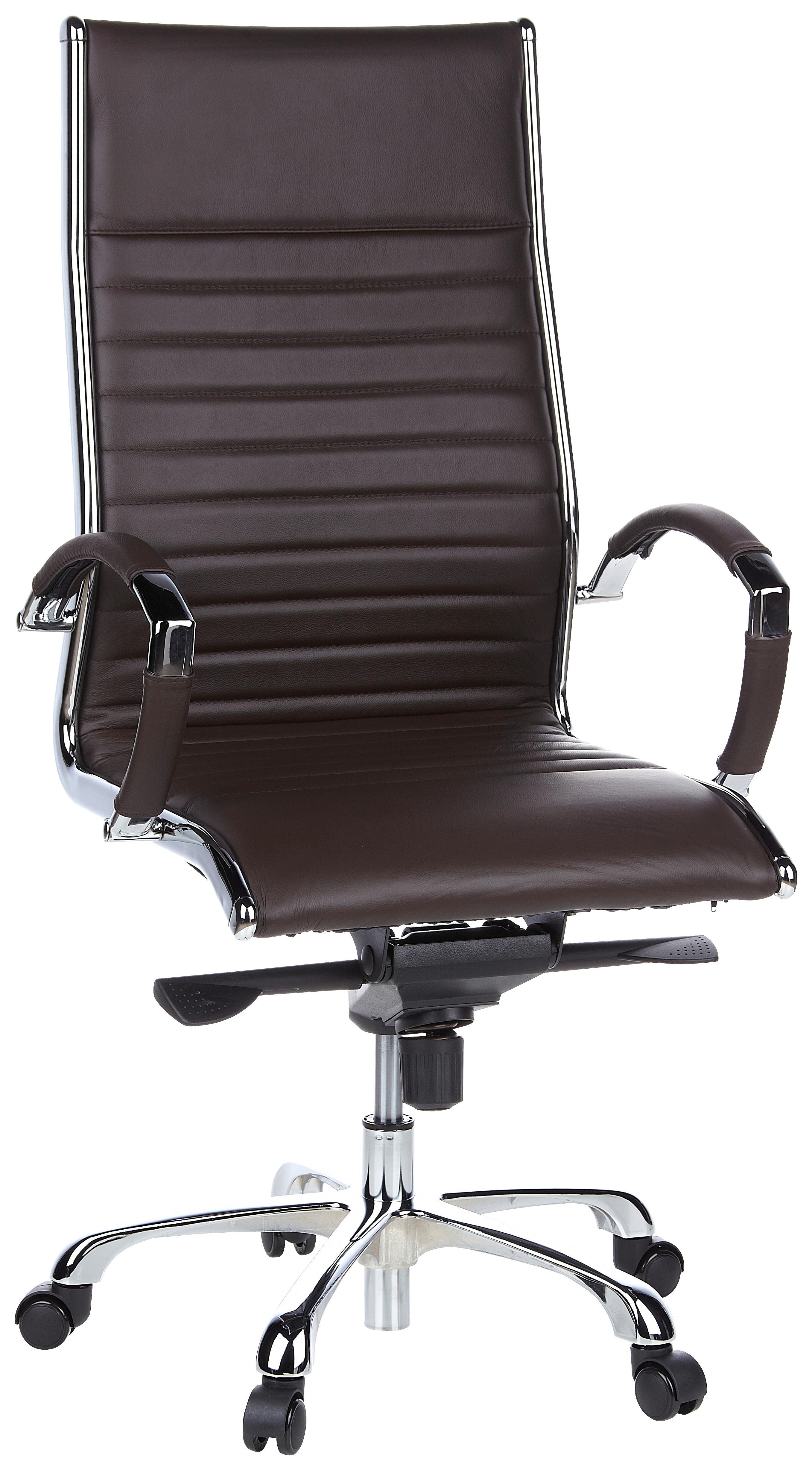 Pisarniški Stol Parma 20, Temno Rjava - temno rjava, Moderno, kovina/umetna masa (60/125/50cm) - MID.YOU