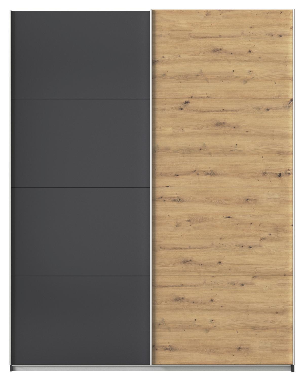 DULAP USI CULISANTE FELDKIRCH - stejar Artisan/antracit, Modern, material pe bază de lemn (181/229/62cm)