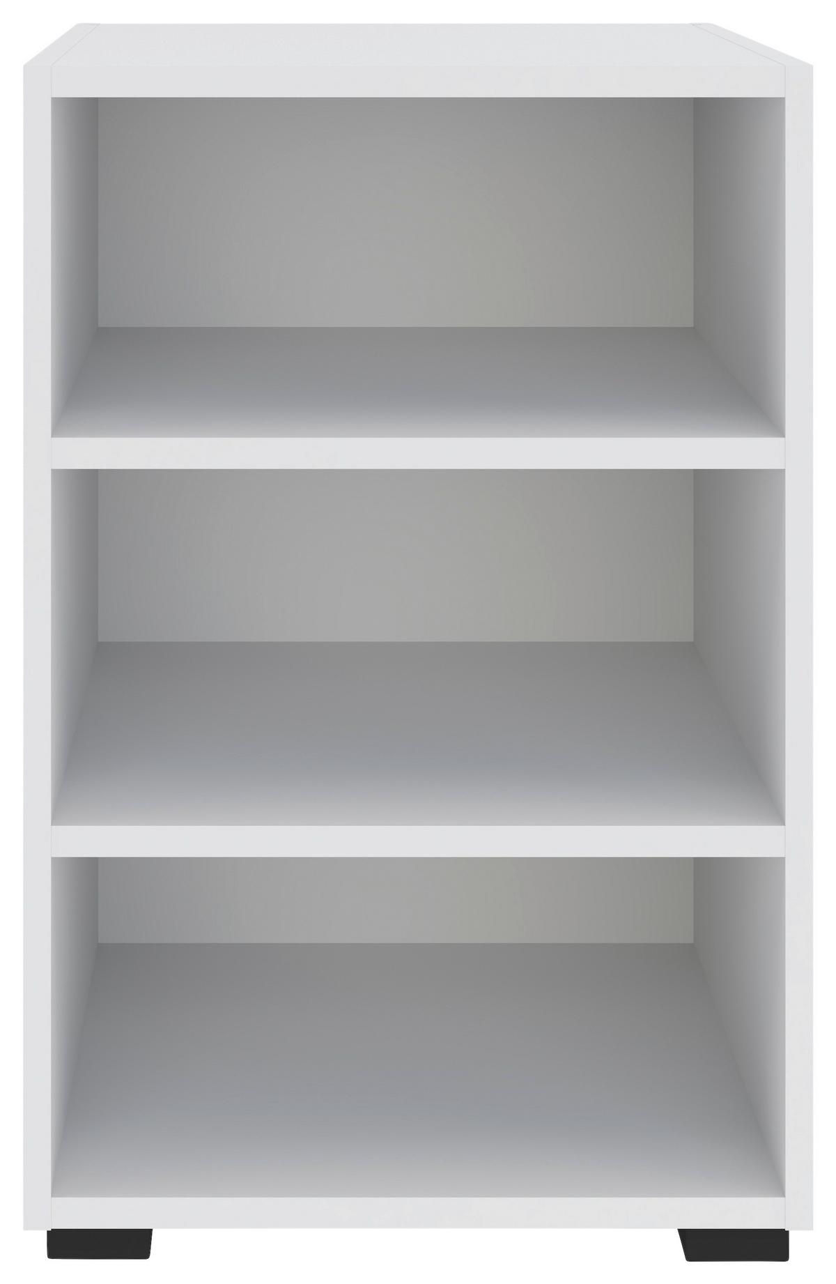 Regal Unit in Weiss - Weiss/Schwarz, Modern, Holzwerkstoff (45,6/67,2/40cm) - Based