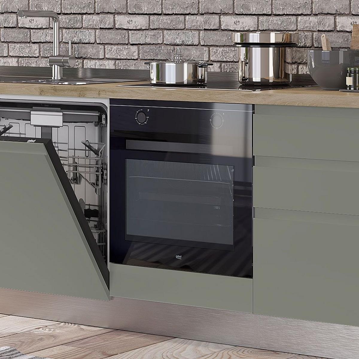 Blok Kuhinja S Aparatima Gilda Gola - bijela/boje hrasta, Moderno, drvni materijal/drvo (240/216/60cm) - Modern Living