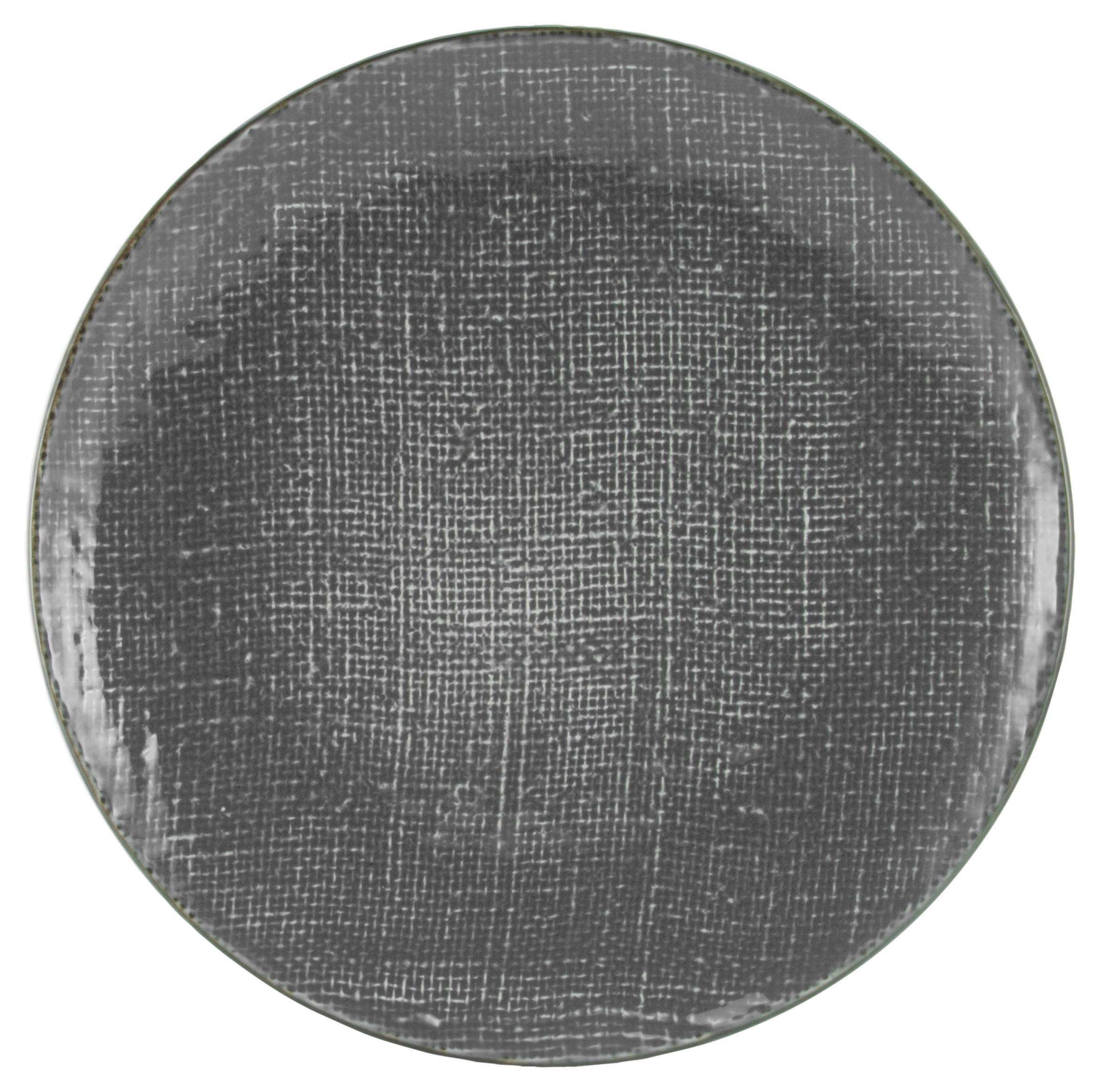 Lapostányér Canvas - antracit, kerámia (28/28/3cm) - Premium Living