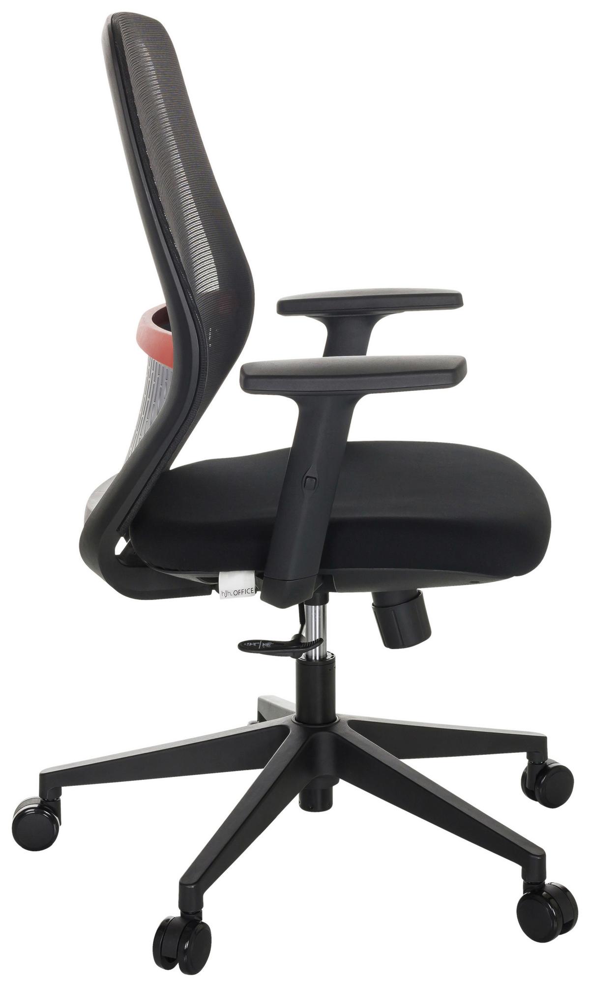 Pisarniški Stol Carlow I, Črna - črna, Basics, umetna masa/tekstil (65/98/65cm) - MID.YOU