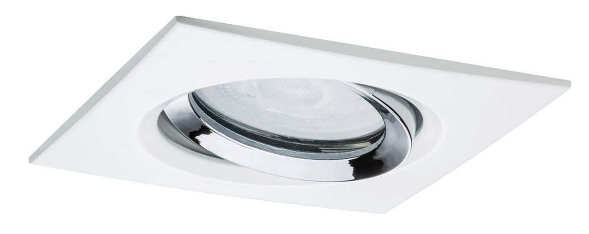 LED-Deckenleuchte Nova Premium in Weiß/Chromfarben max. 35 W - Chromfarben/Weiß, Basics, Metall (9,3cm) - Paulmann