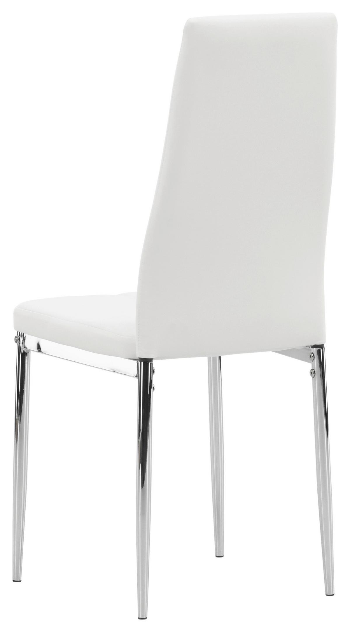 STUHL-SET PASTILL - Silberfarben/Weiß, Design, Kunststoff/Textil (42/99/45cm) - Livetastic
