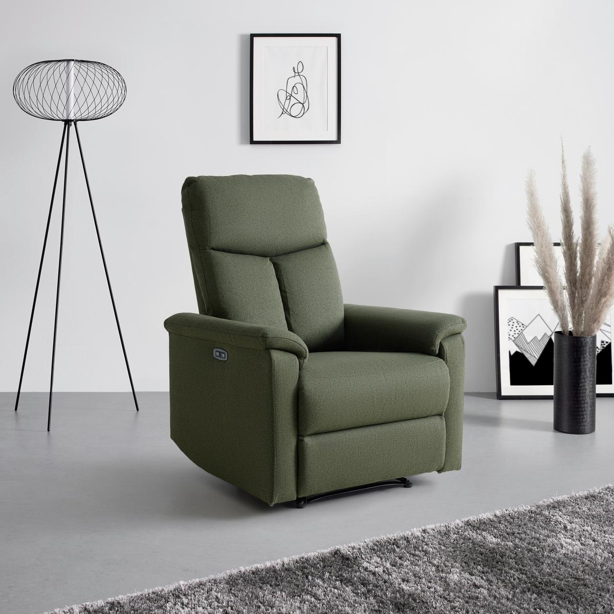 Relaxsessel Lewis Grün - Schwarz/Grün, MODERN, Holz/Kunststoff (81/108/94cm) - Mömax