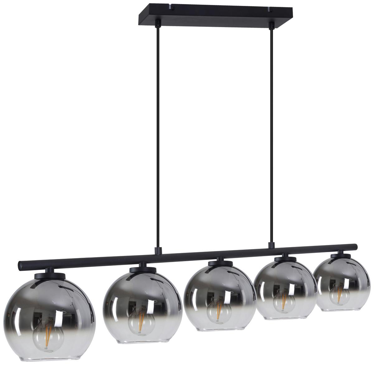 LAMPA WISZĄCA BRINDISI - czarny, Basics, szkło (83/13/150cm) - Novel
