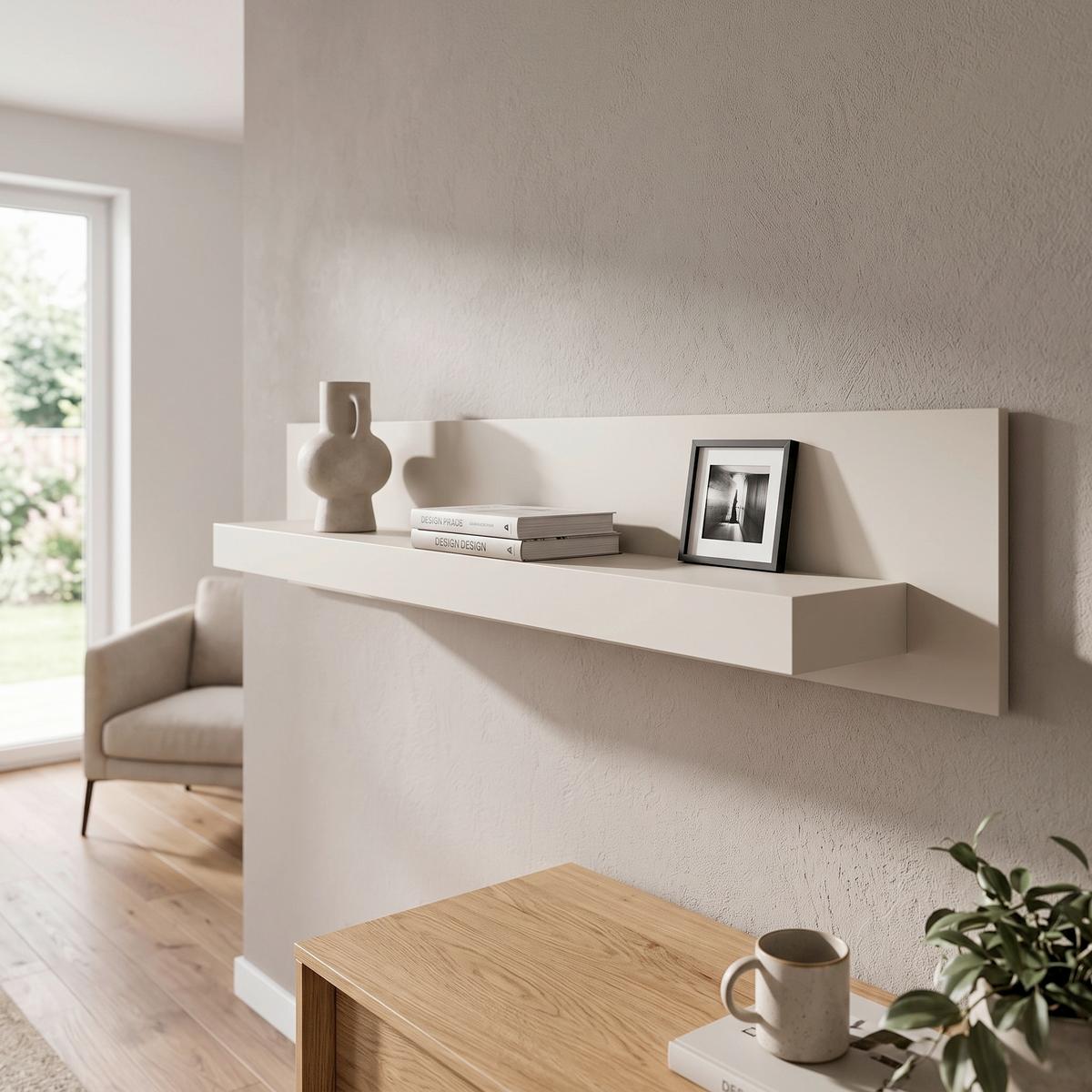Stenska Polica Lightning, Barva Hrasta, Kašmir - kašmir, Moderno, leseni material (150/24/19,2cm) - Modern Living