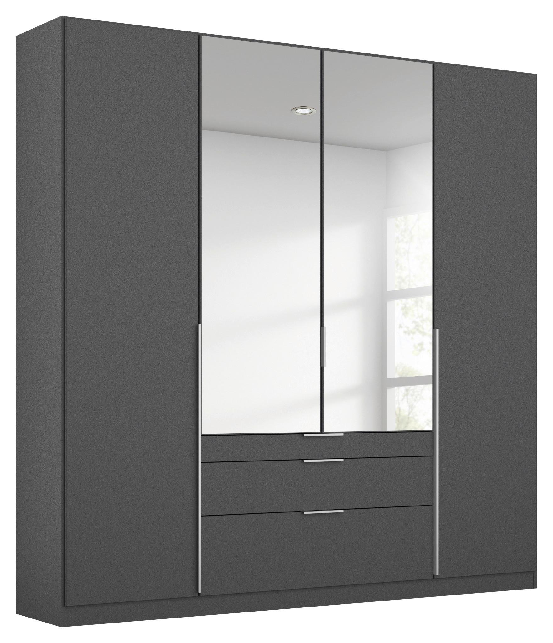DULAP USI ROTATIVE ALABAMA - argintiu/gri, Modern, material pe bază de lemn (181/229/54cm) - Modern Living