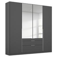 DULAP USI ROTATIVE ALABAMA - argintiu/gri, Modern, material pe bază de lemn (181/229/54cm) - Modern Living