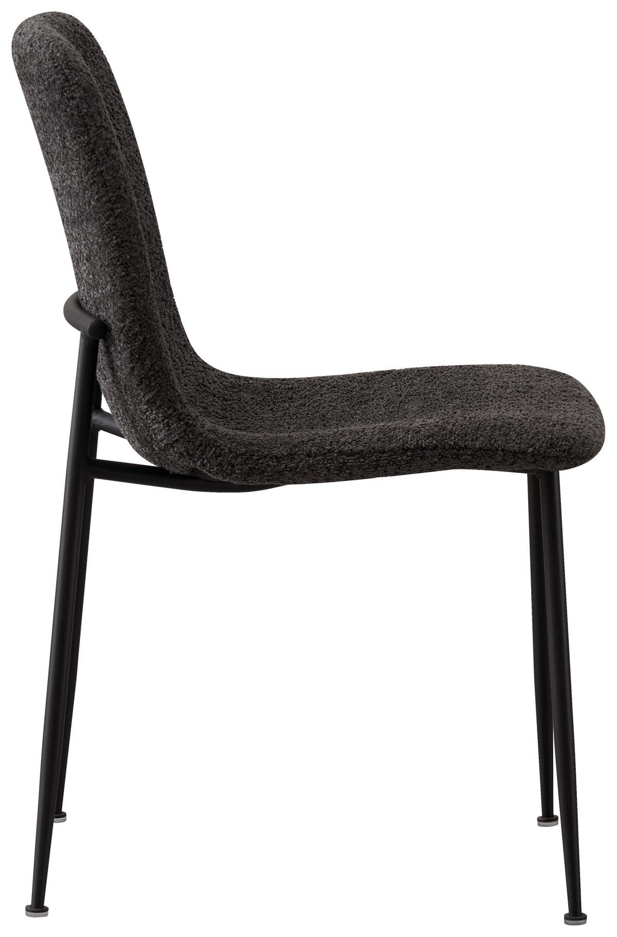 Stol Mila - temno siva/siva, Moderno, kovina/tekstil (43/82/57cm) - Mömax