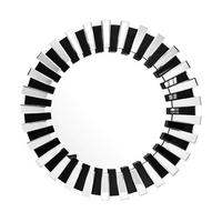 WANDSPIEGEL YHZP8 - Silberfarben/Schwarz, Basics, Glas/Metall (80/80/5cm) - Kayoom