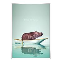 Kép Vous - barna/jadezöld, faalapú anyag/papír (30/40cm) - Modern Living