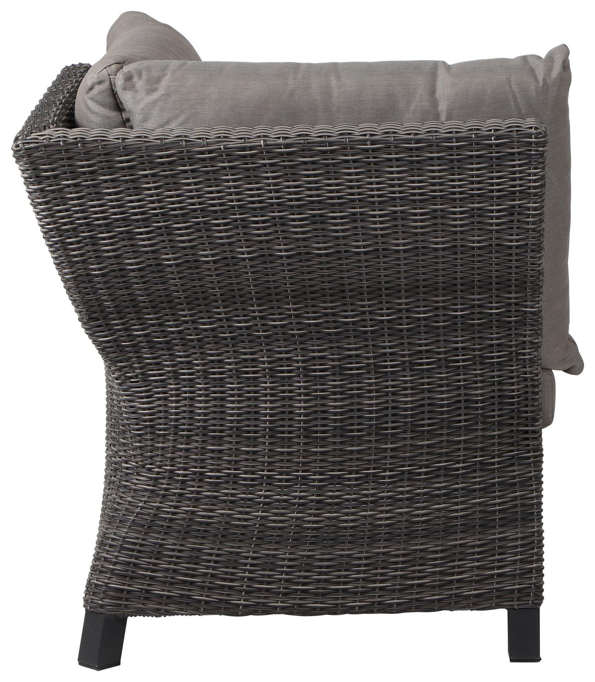 Loungegarnitur Corido 4-tlg. Grau - Grau, Basics, Keramik/Kunststoff (219/88/219cm) - Siena Garden