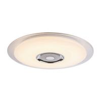 Stropna Led-svetilka Tune, S Sijalko - barve kroma/bela, Basics, kovina/umetna masa (60/6,1cm) - Globo