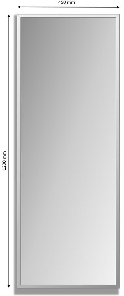 Oglindă de perete CRYSTAL 108-119 - Modern, sticlă (45/120/0,3cm) - Modern Living