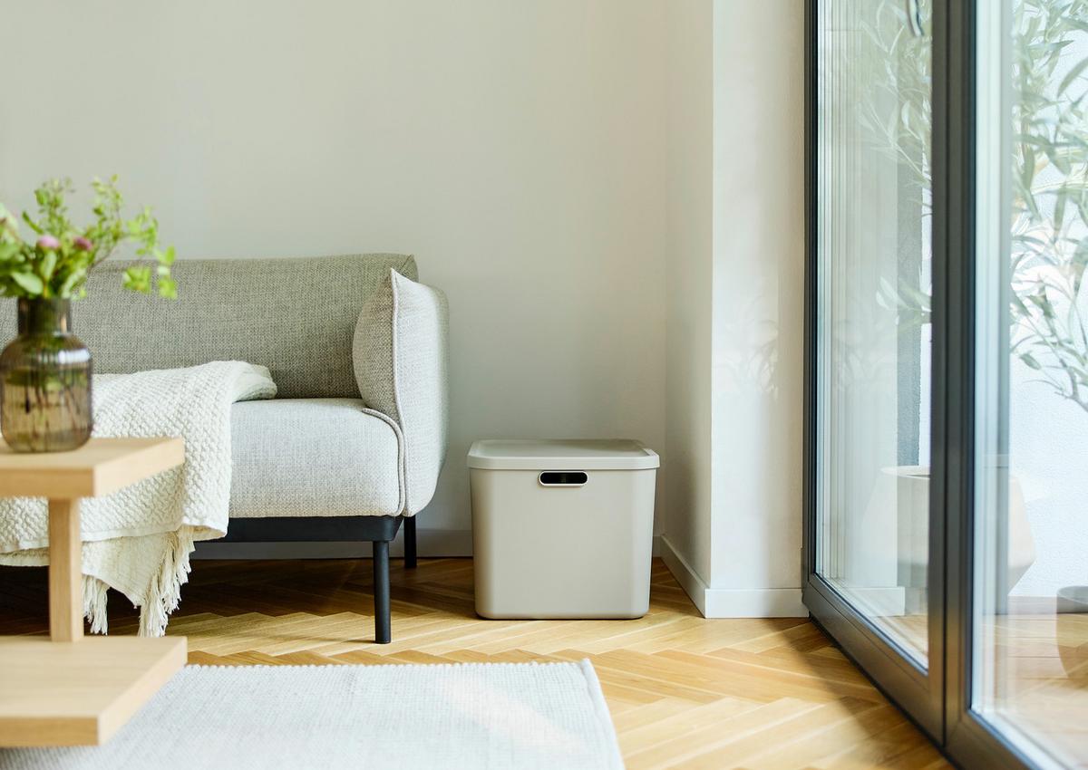 POJEMNIK DO PRZECHOWYWANIA 1068207422 - cappuccino, Konventionell, tworzywo sztuczne (48,9/40,5/34cm) - Rotho